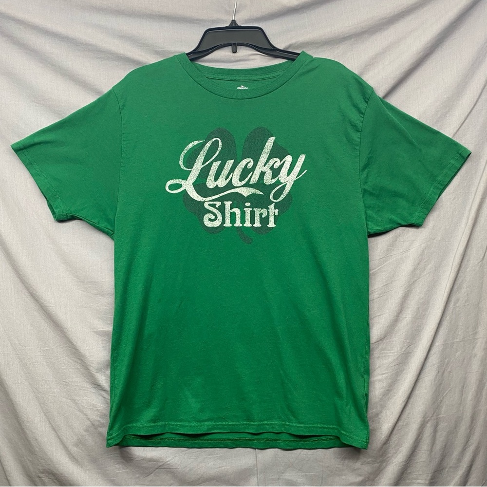 St. Patrick’s Day T Shirt Green Men Size | L